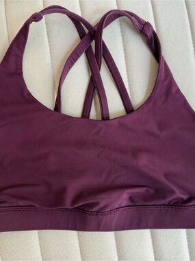 lululemon athletica Energy Bra in Dark Cherry Sports Bra size 8